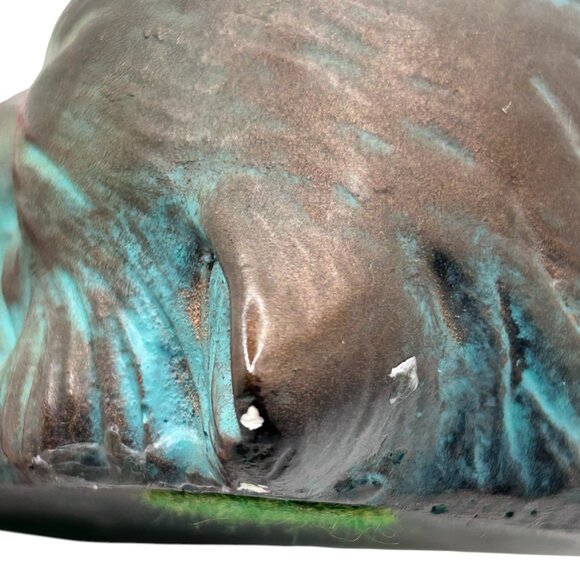 Ceramic Pottery Cat Figurine Vintage With Look Of Patina - Picture 10 of 10